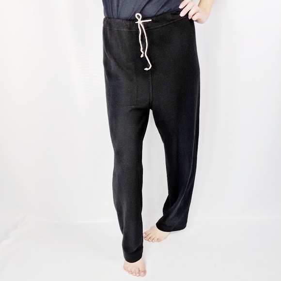 Loro Piana Pants - LORO PIANA 💯 cashmere casual lounge pant black 55